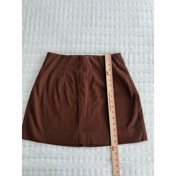Women’s Spanx Stretch Twill Mini Skirt In Hickory Size M EUC - Picture 8 of 10